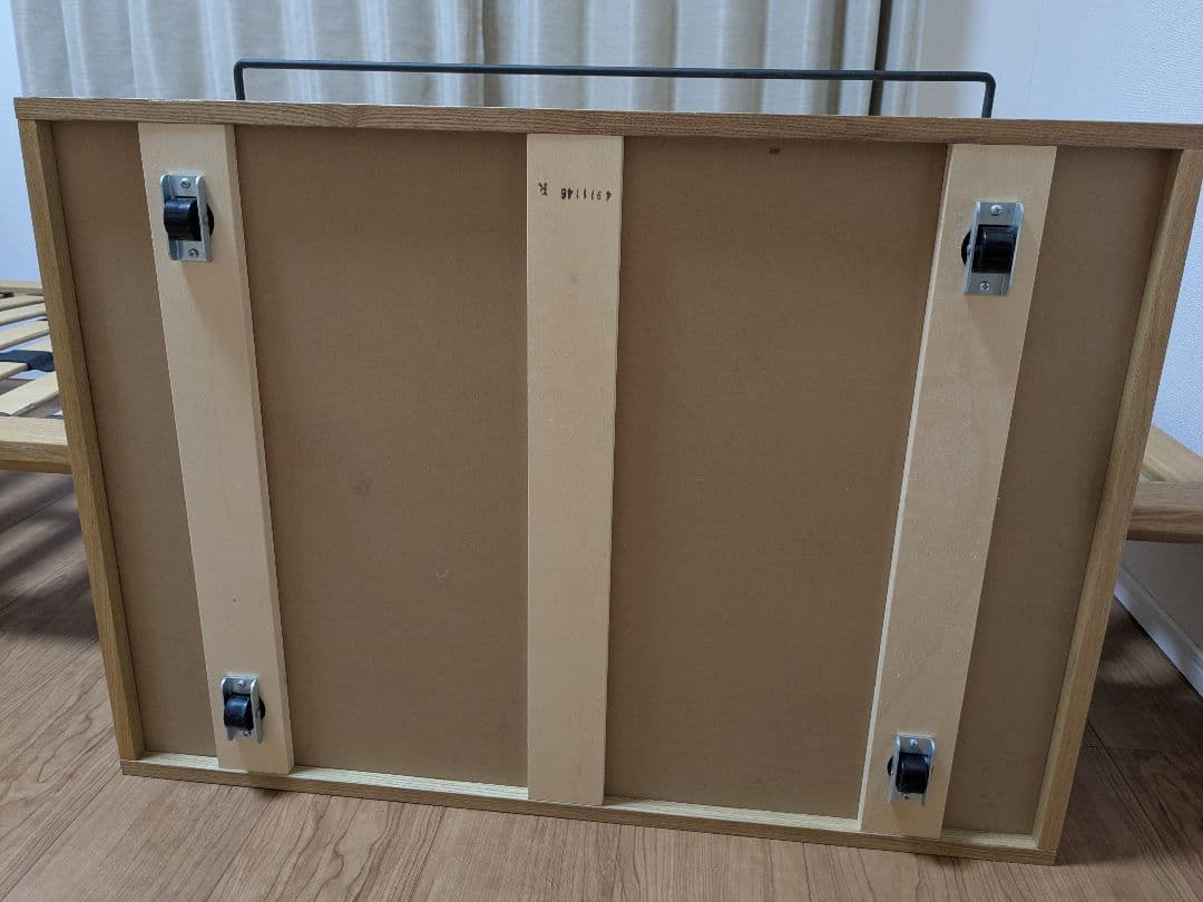 【宗蓮】無印良品 木製ベッドフレーム下収納 引き出し　タモ材　2個セット