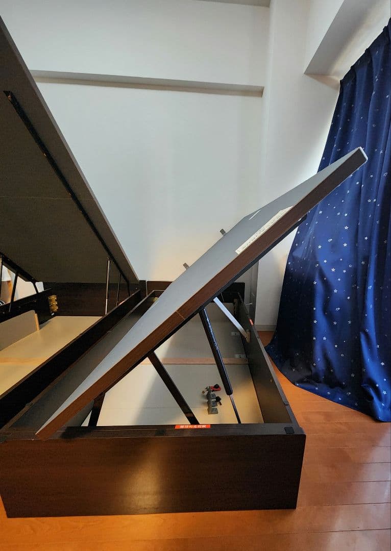 ま*ー様 シングルベッドフレーム ヘッドレス よこ開き 深型 送料込