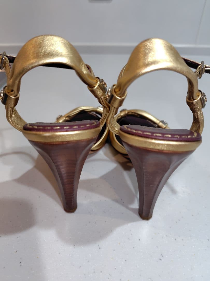 CHANEL ゴールド サンダル 37