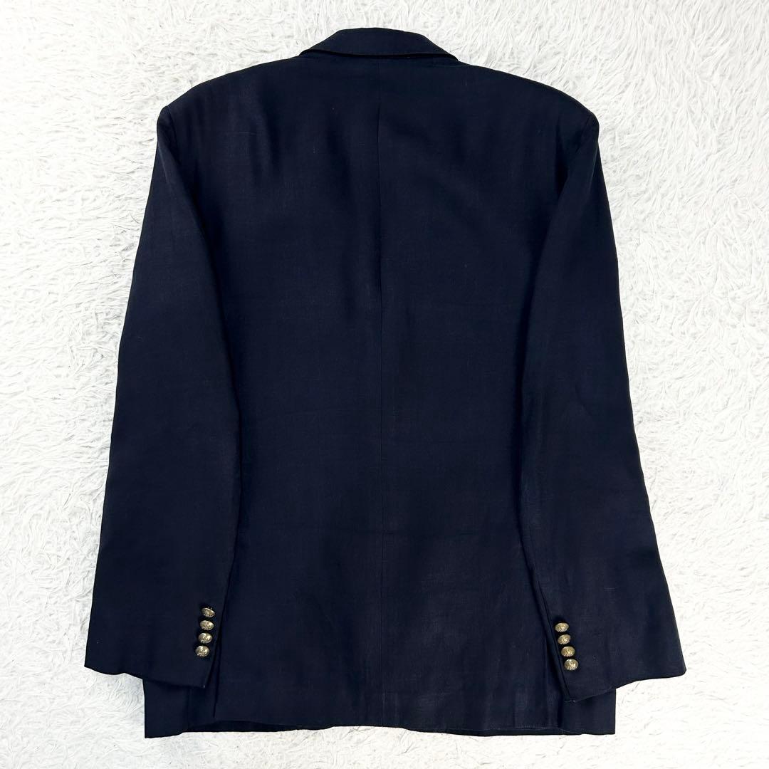 現行 イタリア製 ポロバイラルフローレン ブレザー リネン 紺ブレ 金ボタン