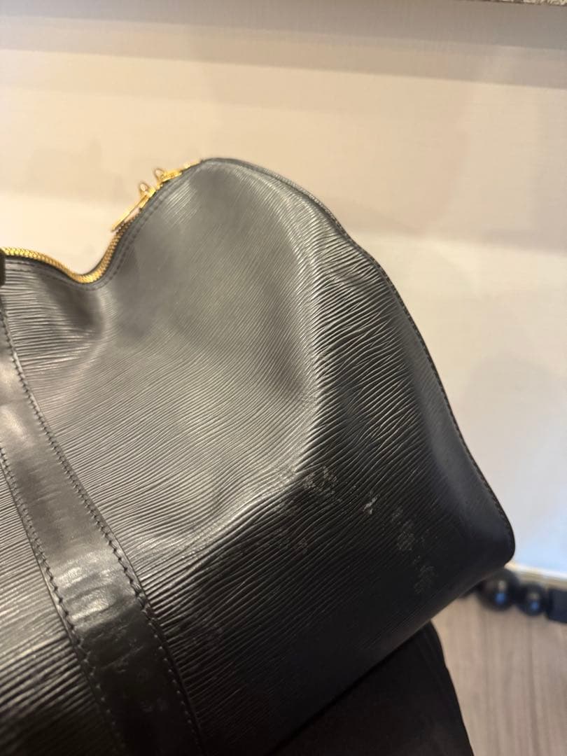 【美品】ルイヴィトン エピ キーポル50 ボストンバッグ ブラック