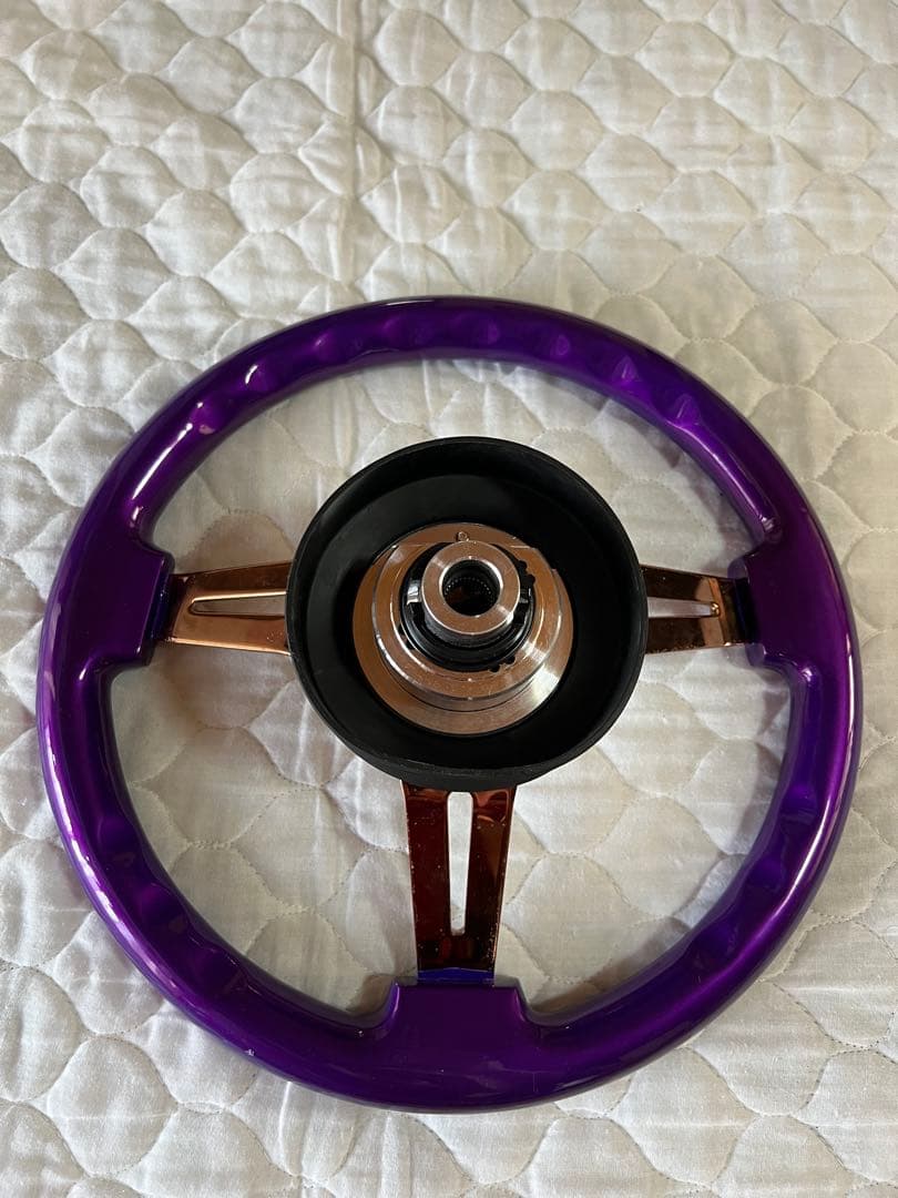 アベニュー パープルｘブロンズ　ステアリング ワークスベル ショートボス付き