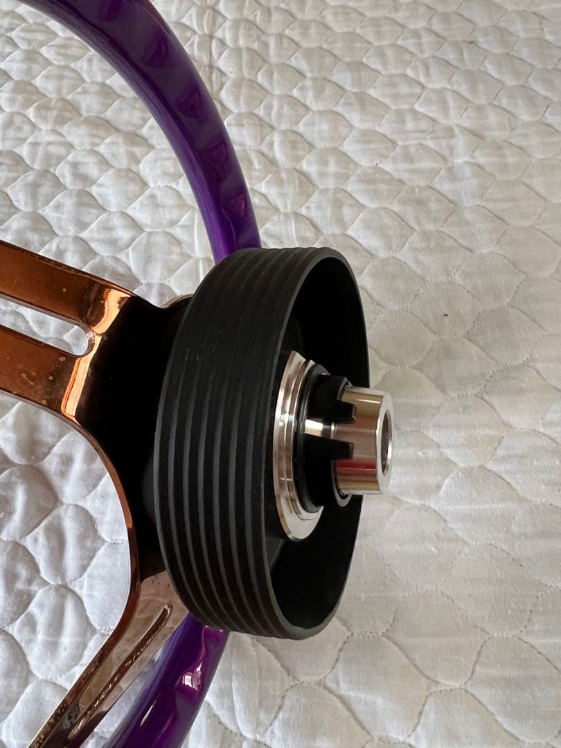 アベニュー パープルｘブロンズ　ステアリング ワークスベル ショートボス付き