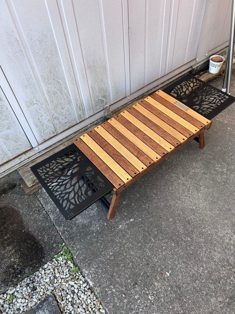 ブラックデザイン ハレテーブル アイアンプレート