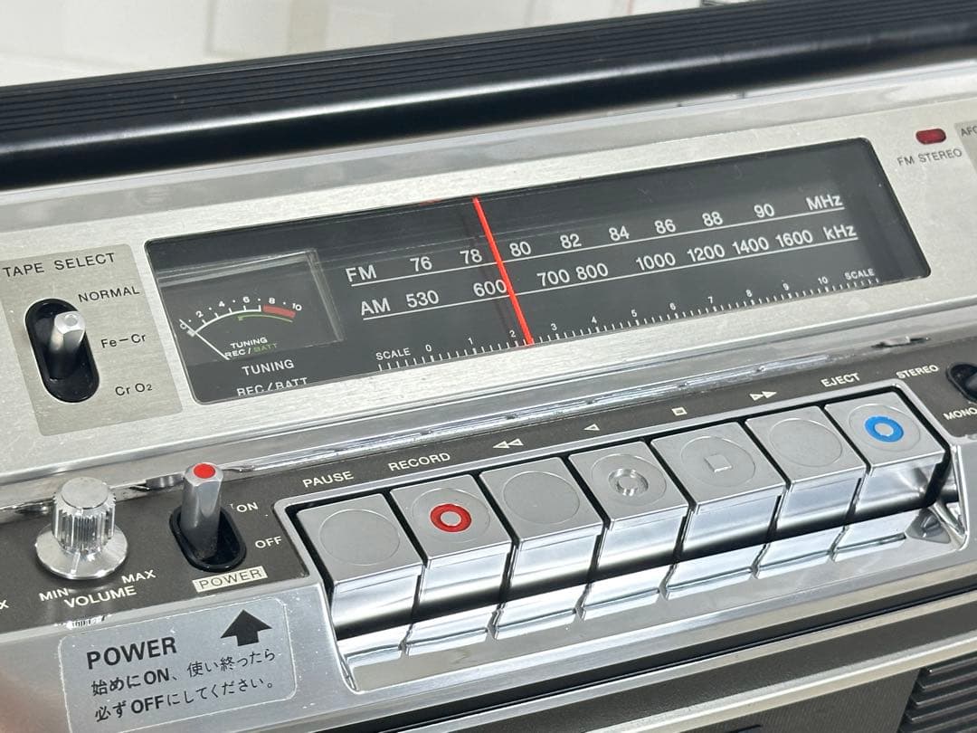 動作品 ソニー SONY CF-3800 最高級ステレオラジカセ 昭和名機ラジオ