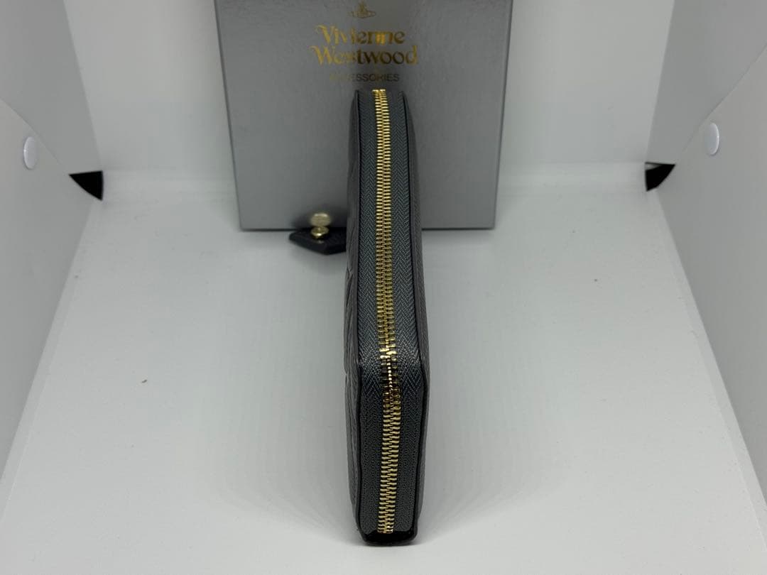 【新品未使用】Vivienne Westwood グレー 長財布