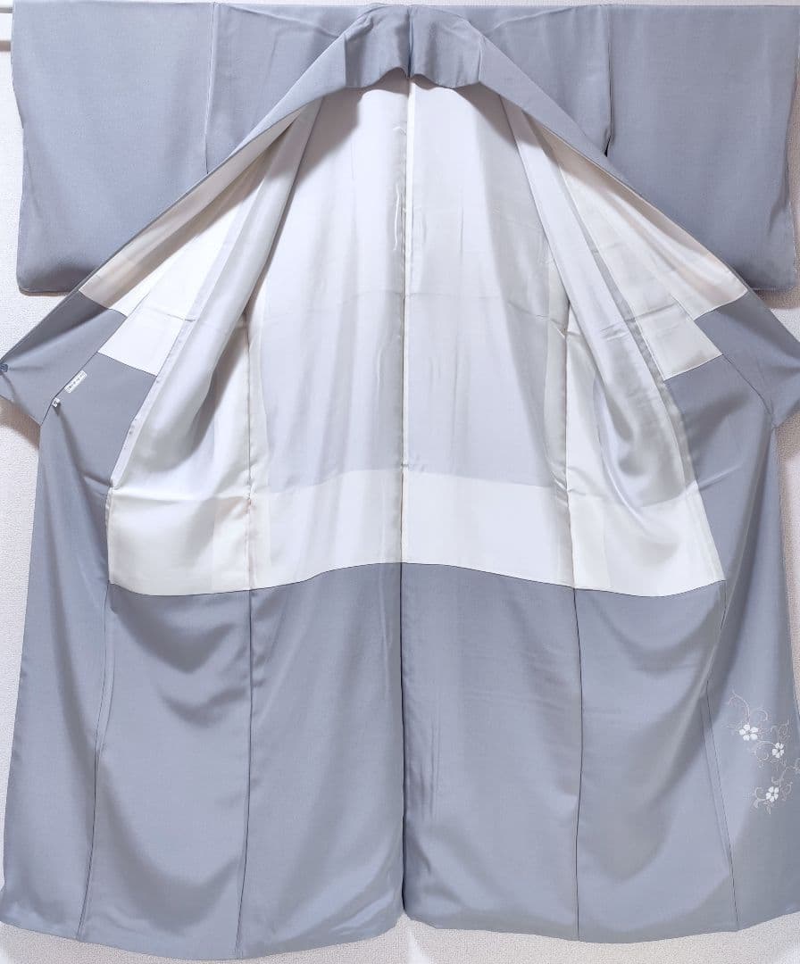 ❰6378❱ フルセット　色留袖 華文 金駒刺繍 一つ紋　袋帯　帯締　正絹　着物