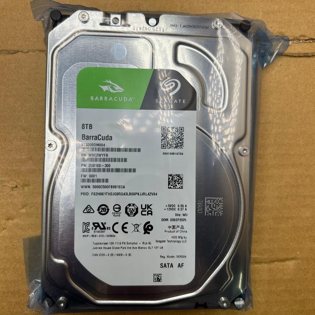 Seagate 3.5インチ 内蔵 HDD 8TB ST8000DM004