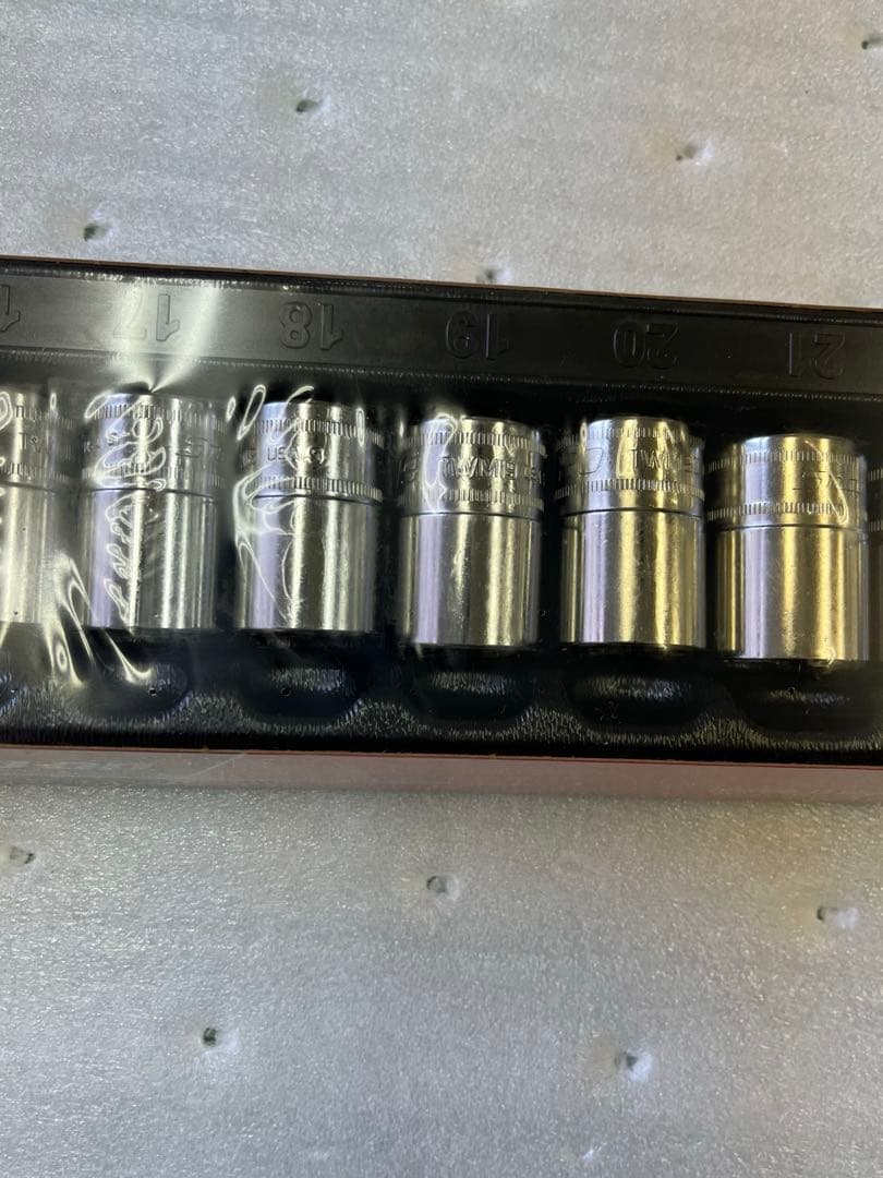 【新品・未使用】Snap-on 1/2sqショートソケット 13ピースセット