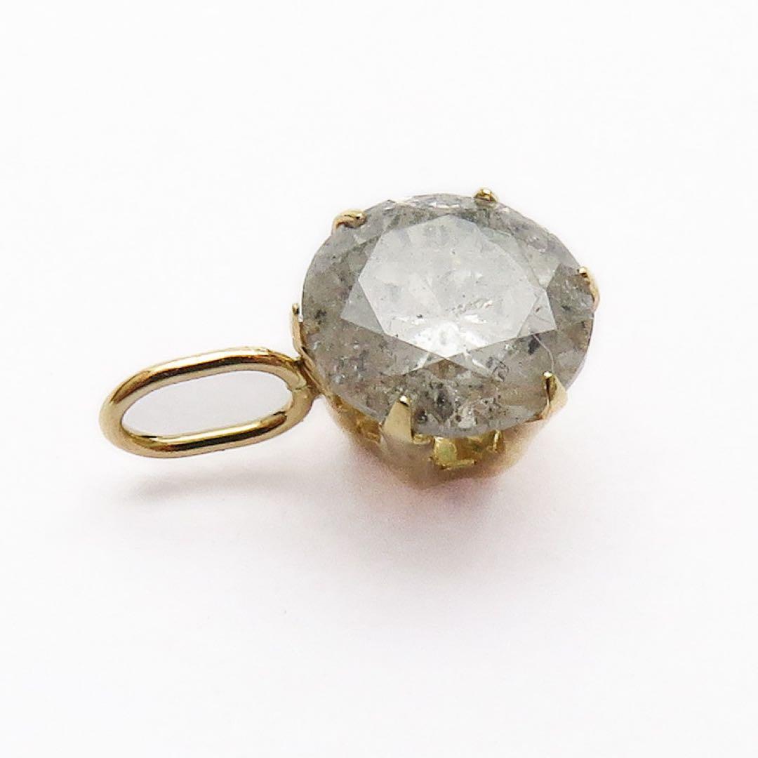 j*i様 新品本物K18YG 天然ダイヤモンド 0.79ct ペンダントトップ