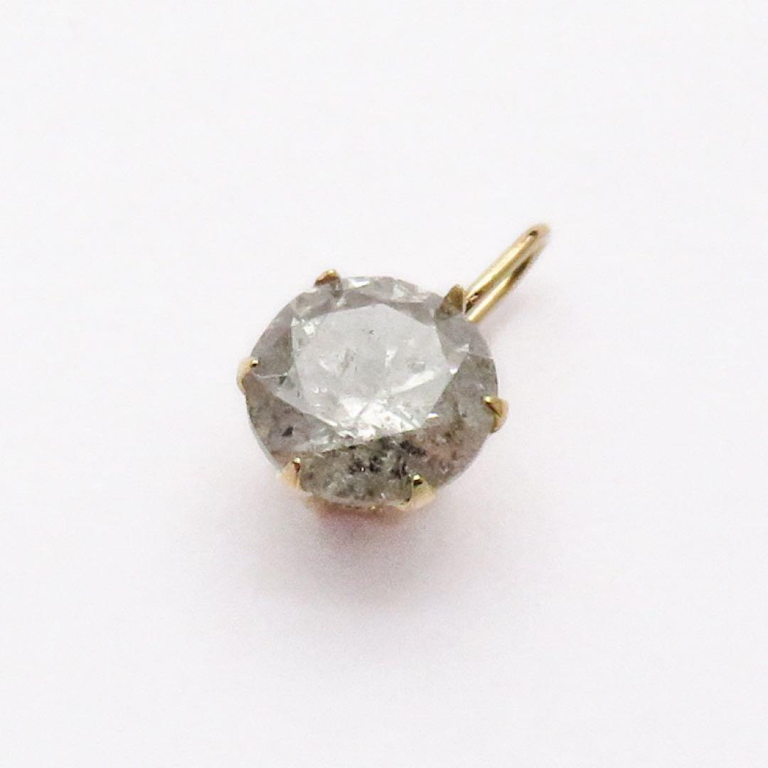 j*i様 新品本物K18YG 天然ダイヤモンド 0.79ct ペンダントトップ