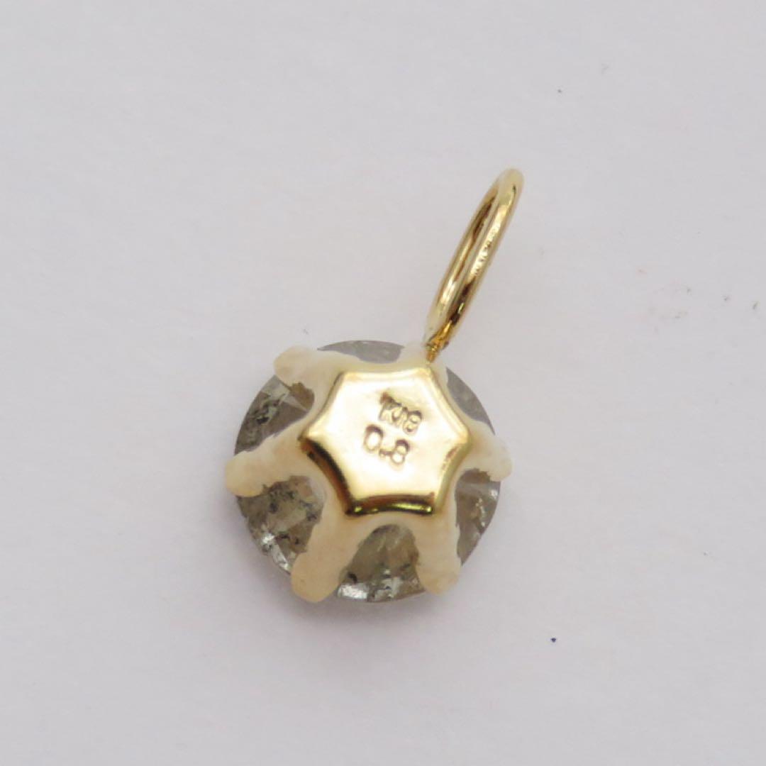 j*i様 新品本物K18YG 天然ダイヤモンド 0.79ct ペンダントトップ