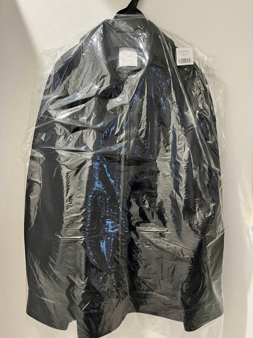 crewre フェイクレザージップブルゾン black