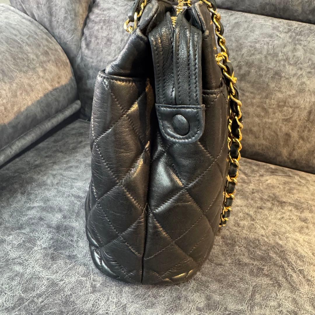 シャネル CHANEL マトラッセ チェーントートバッグ ココマークチャーム