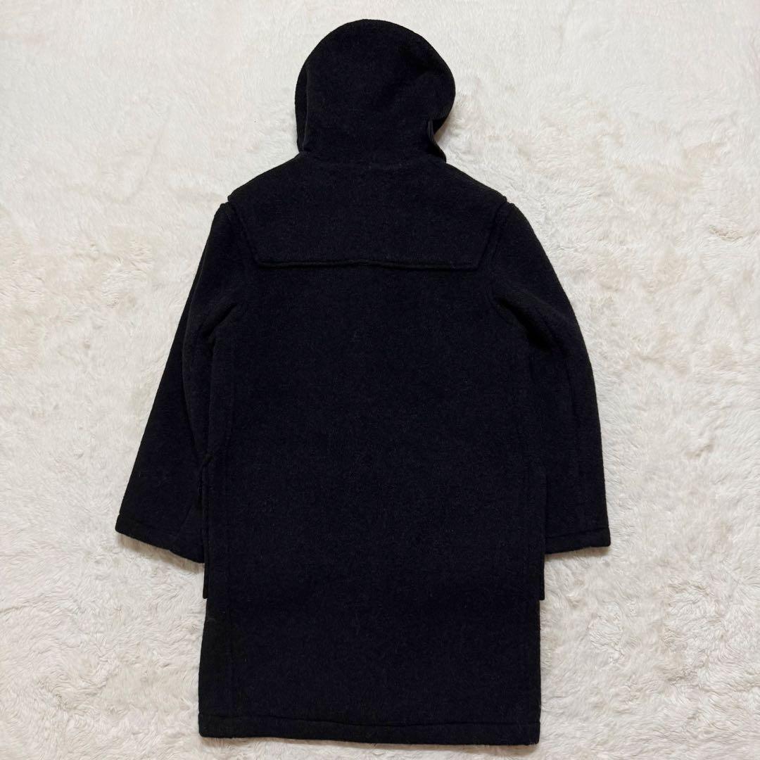 新品/英国製 グローバーオール ダッフルコート 38 チャコール 裏地チェック