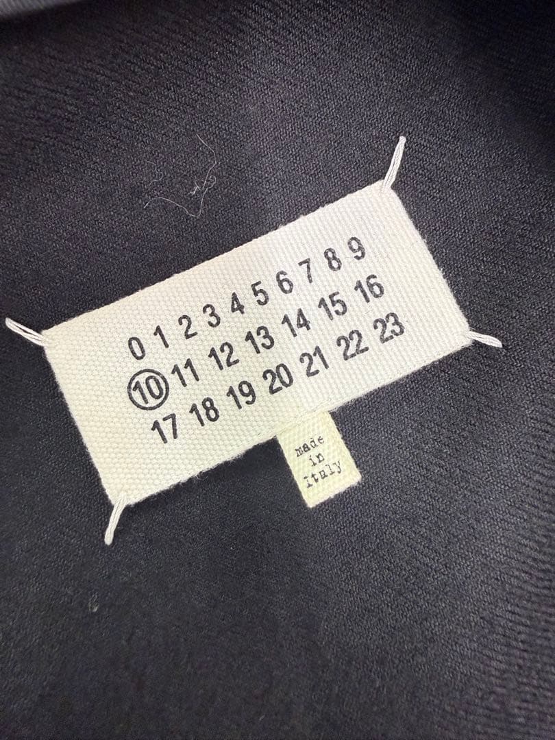 メゾンマルジェラ ノーカラージャケウール混紡 44