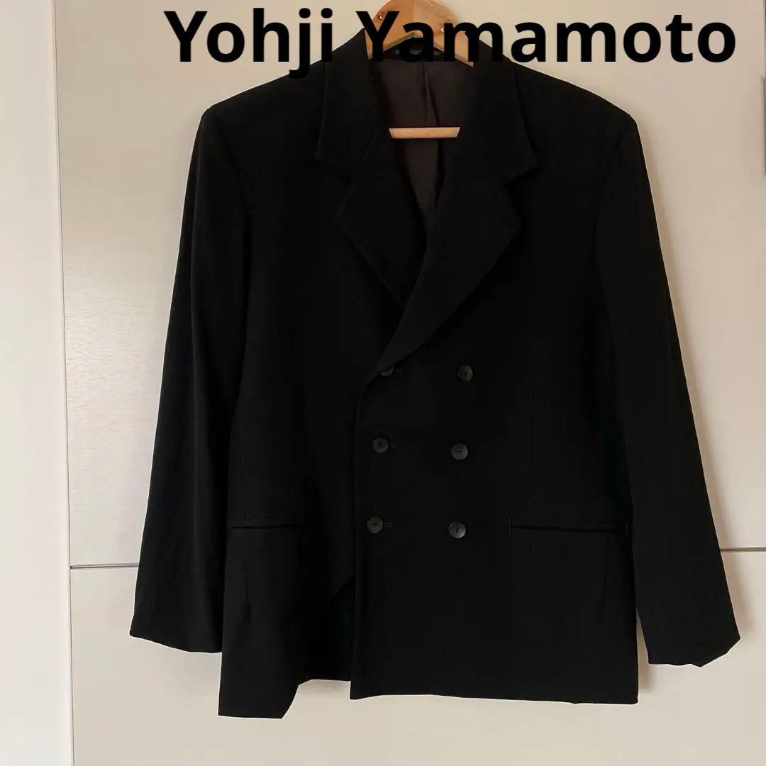 ヨウジ　ヤマモト　テーラードジャケット　黒　レディース