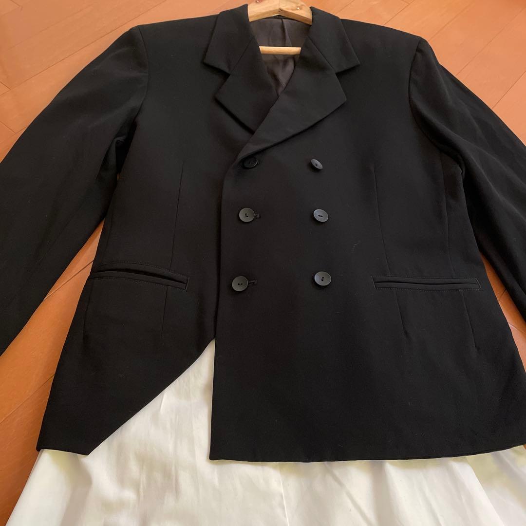 ヨウジ　ヤマモト　テーラードジャケット　黒　レディース