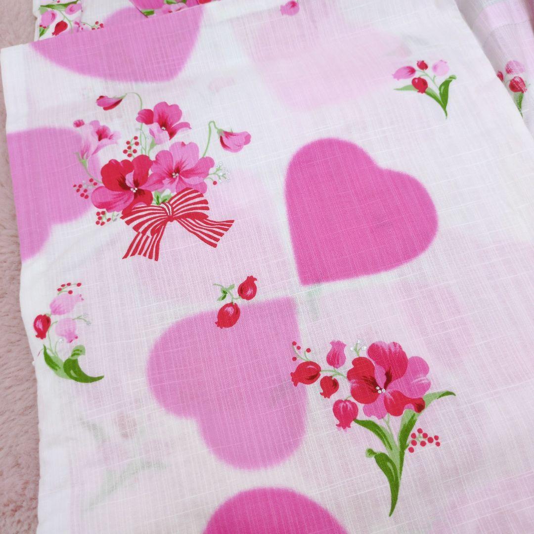 松田聖子プロデュース 浴衣 ハート リボン