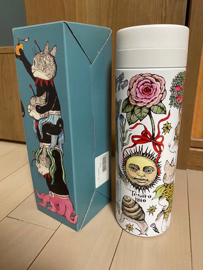 ヒグチユウコ　サーモボトル　ギュスターヴ 箱付き ボリス雑貨店