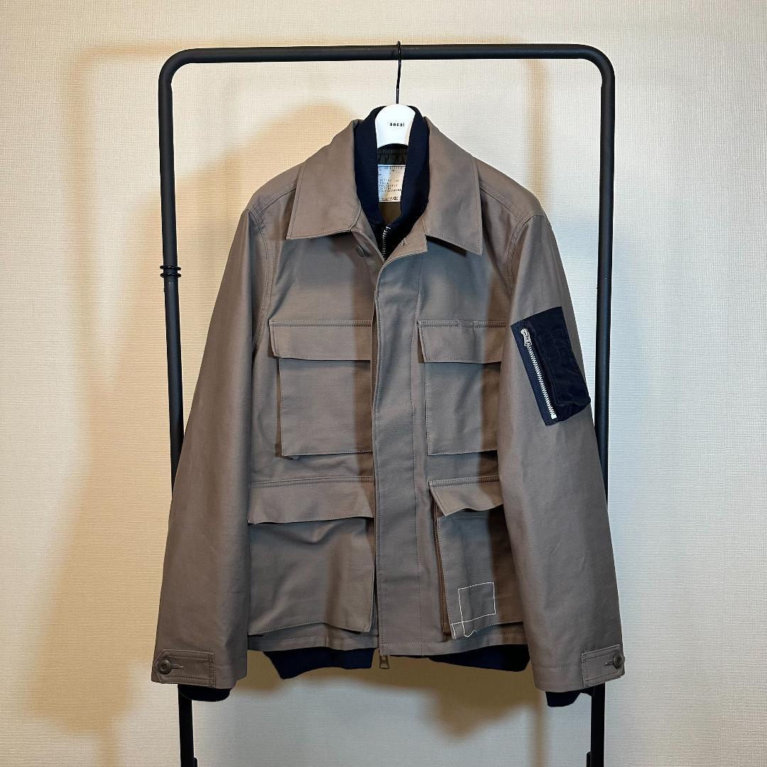 sacai×WTAPS サカイ MA-1 ジャケット トープ サイズ3