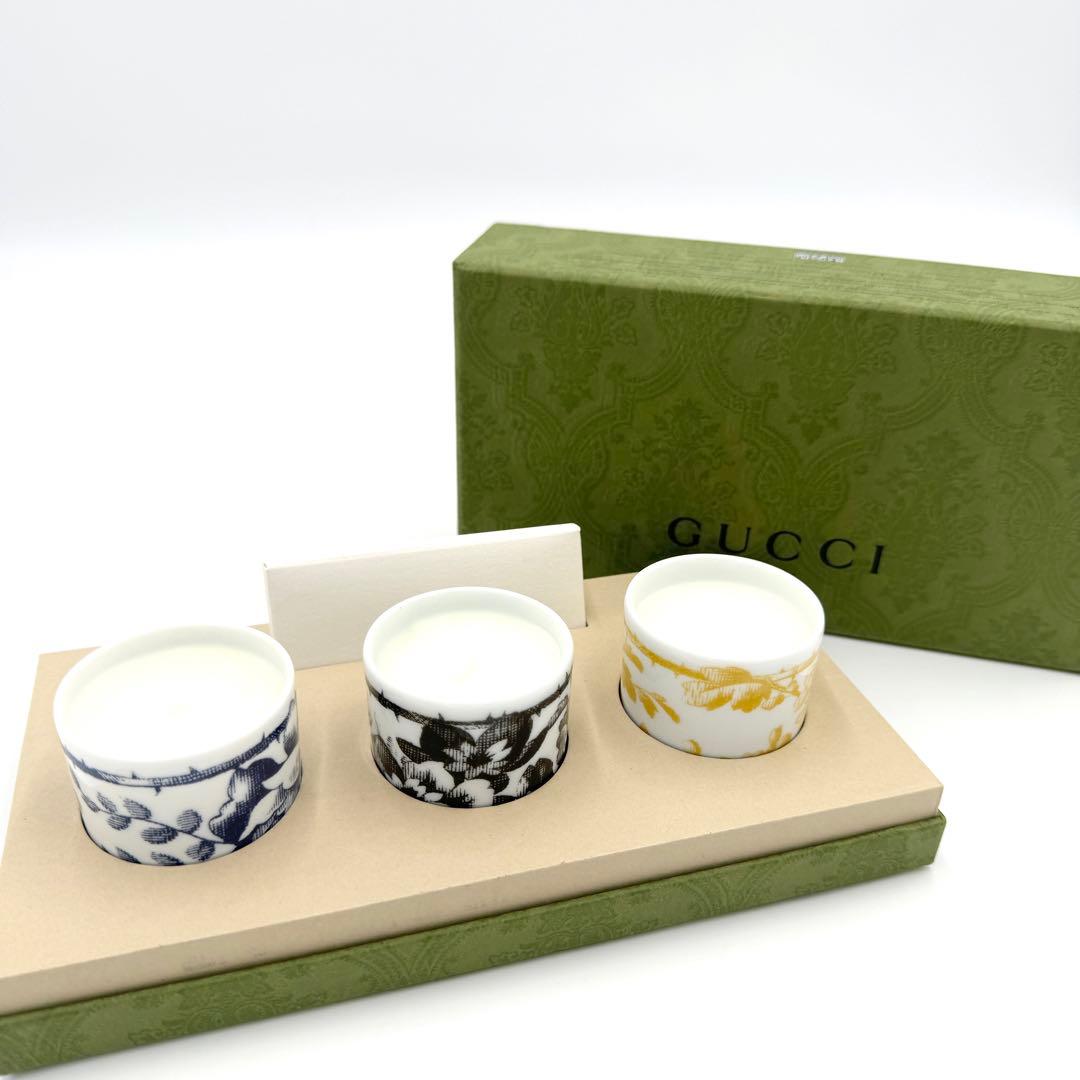 【未使用】GUCCI ハーバリウム プリント キャンドル セット（インベンタム）