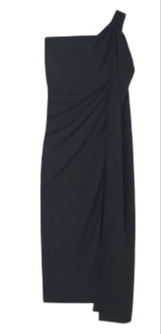 JENNE ワンショルダードレープワンピース