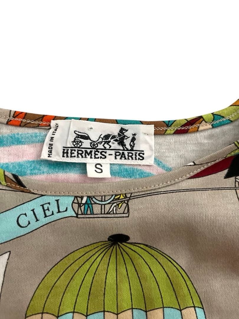 美品⭐︎エルメス　HERMES 気球柄Tシャツ　レディースSサイズ