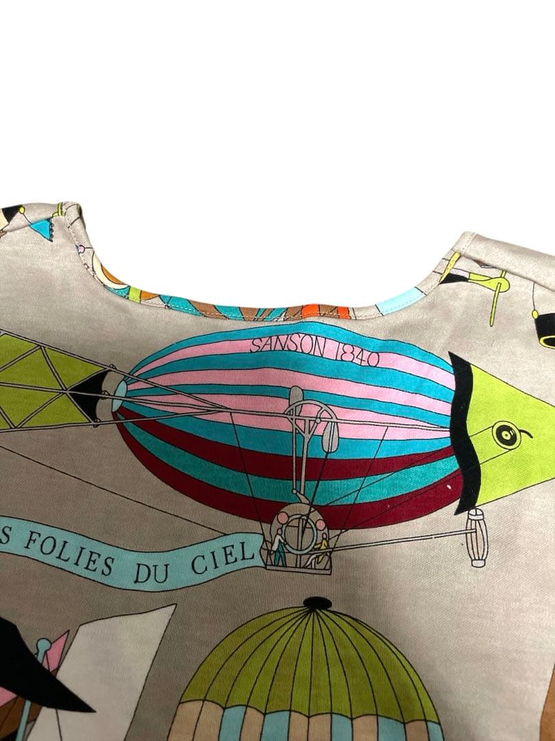 美品⭐︎エルメス　HERMES 気球柄Tシャツ　レディースSサイズ