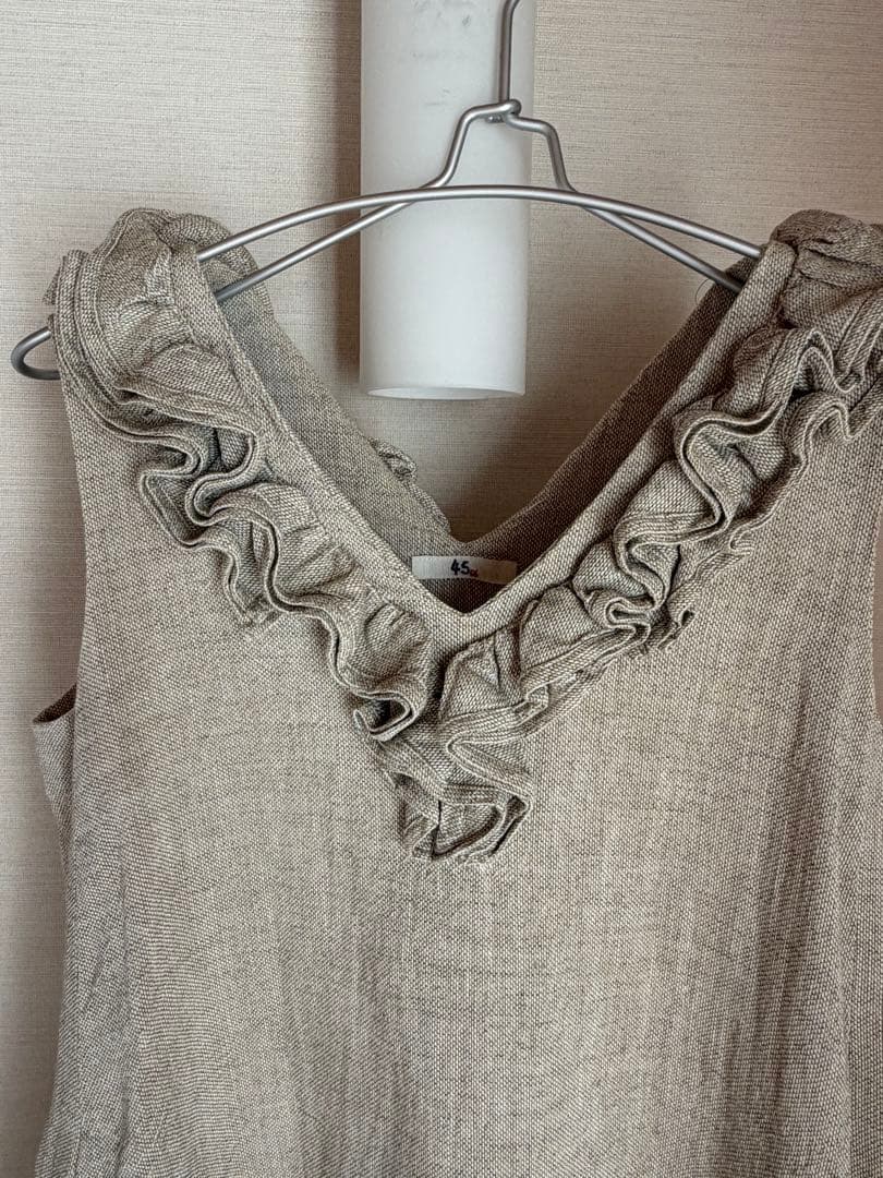 【美品】45R フォーティーファイブアール　コットンワンピース