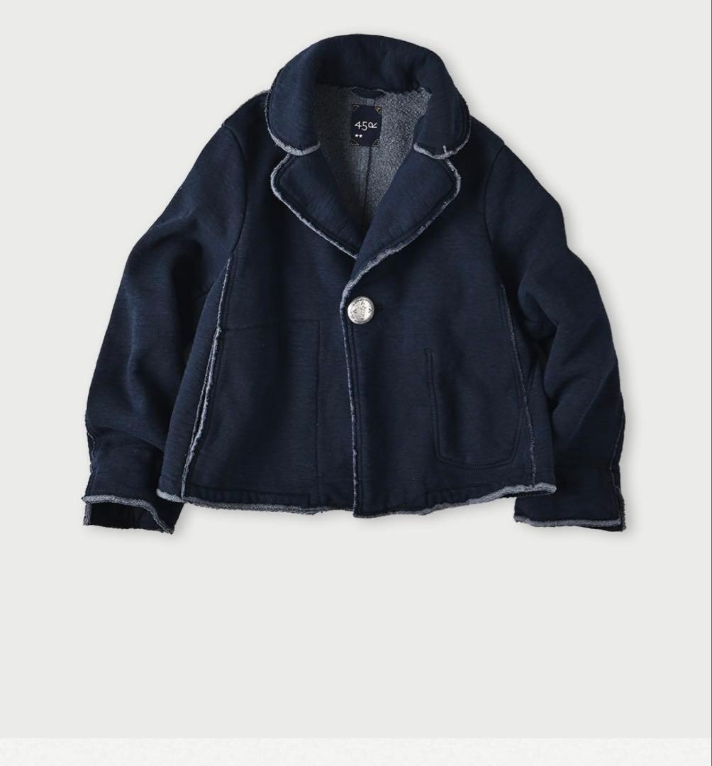新品　45rpm北海道本裏毛ジャケット 　インディゴ