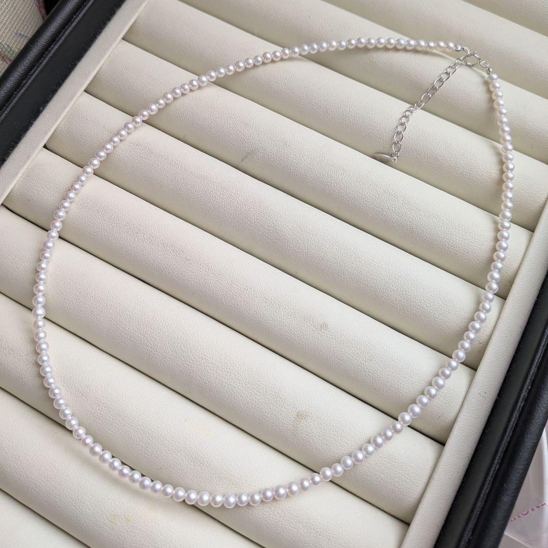 真珠ネックレス　淡水パール　ベビーパール　冠婚葬祭　s925　本真珠　艷やか