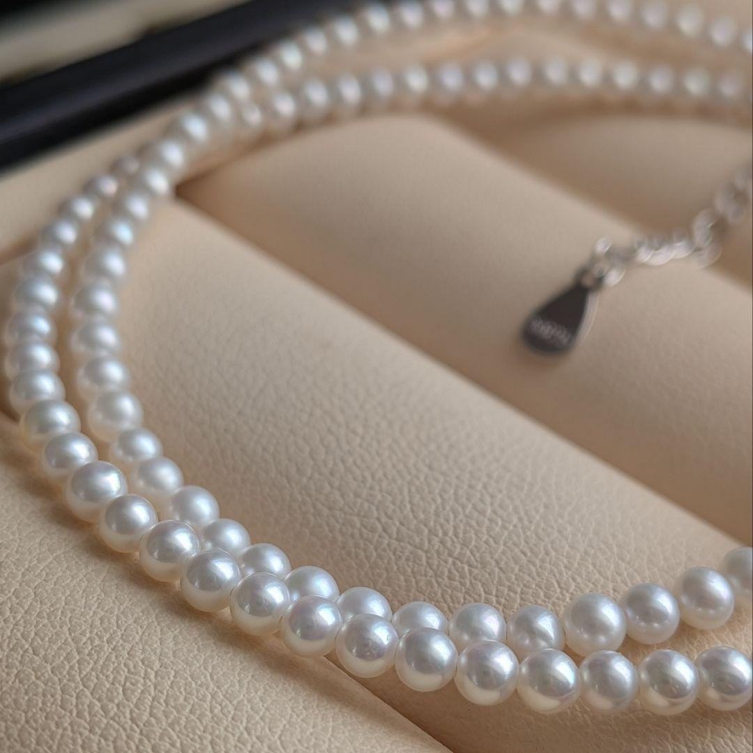 真珠ネックレス　淡水パール　ベビーパール　冠婚葬祭　s925　本真珠　艷やか