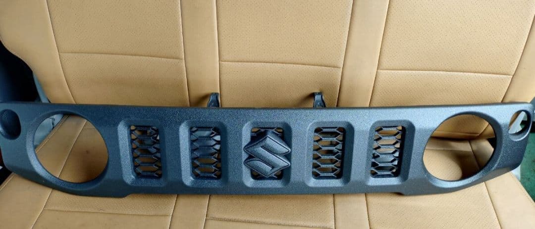 ジムニー JB64 フロントバンパーリアバンパーグリル ラプターライナー施工