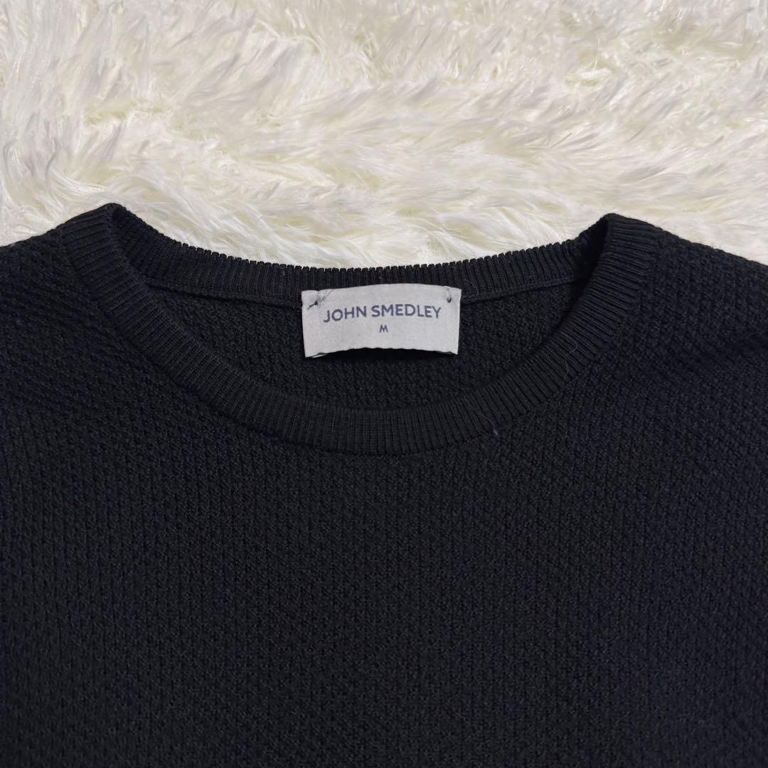 ジョンスメドレー ハイゲージニット セーター ブラック Mサイズ