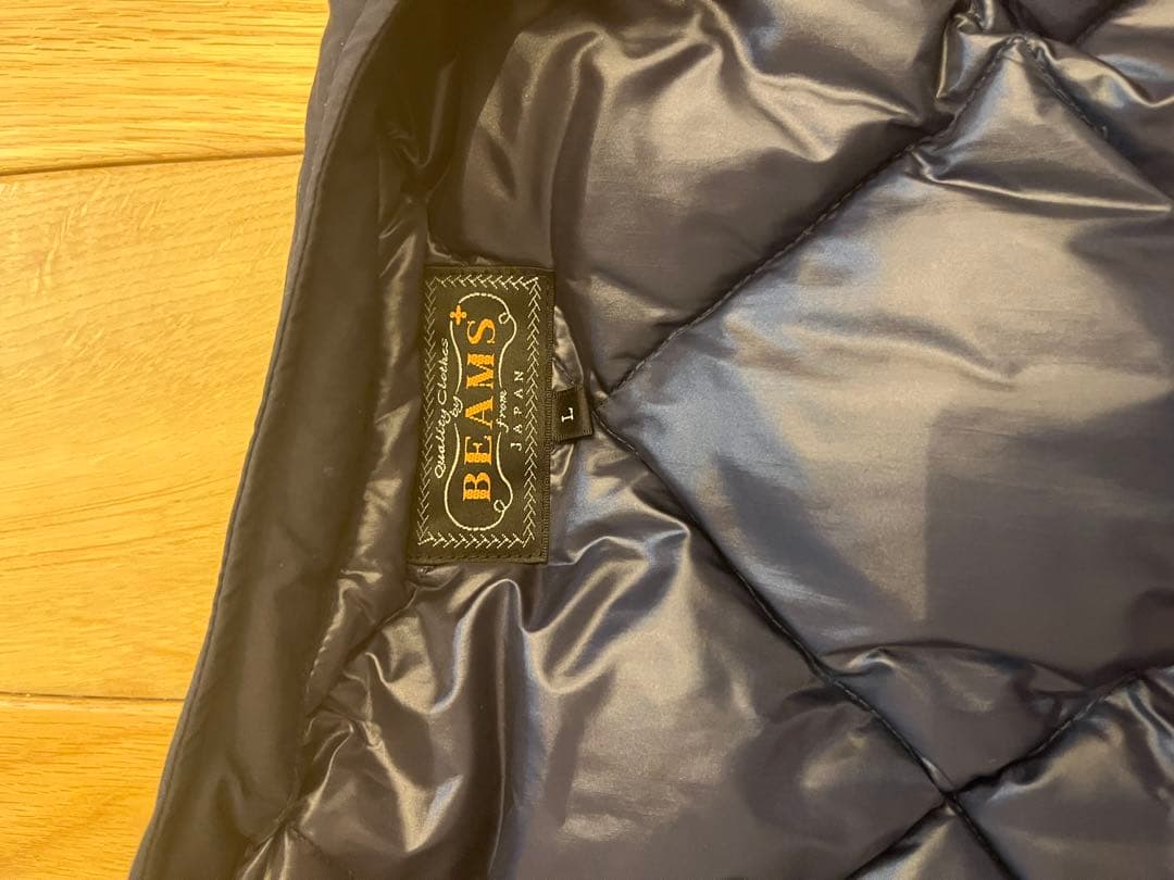 BEAMS+ CORDURA ネイビー ダウンベスト