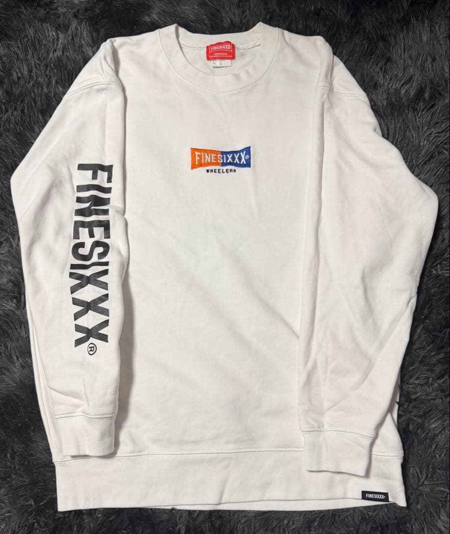 FINESIXXX ホワイト スウェット Lサイズ