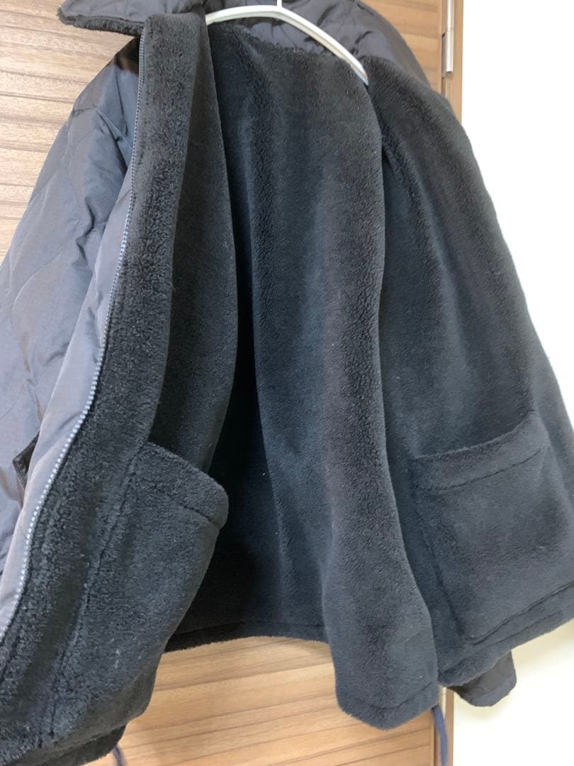 TAION タイオン　ミリタリー　リバーシブル　ダウンジャケット　ボア　ブラック