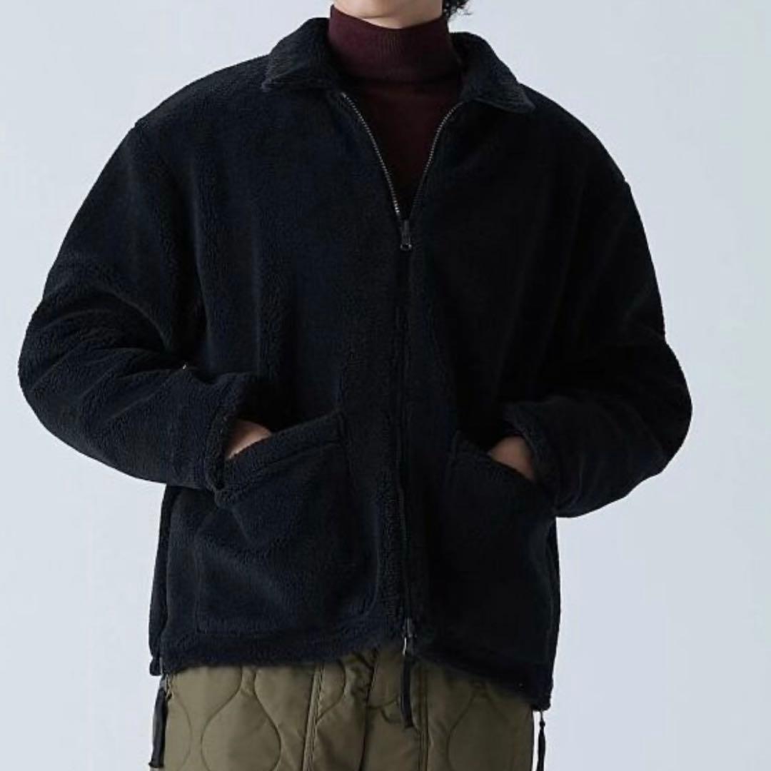 TAION タイオン　ミリタリー　リバーシブル　ダウンジャケット　ボア　ブラック