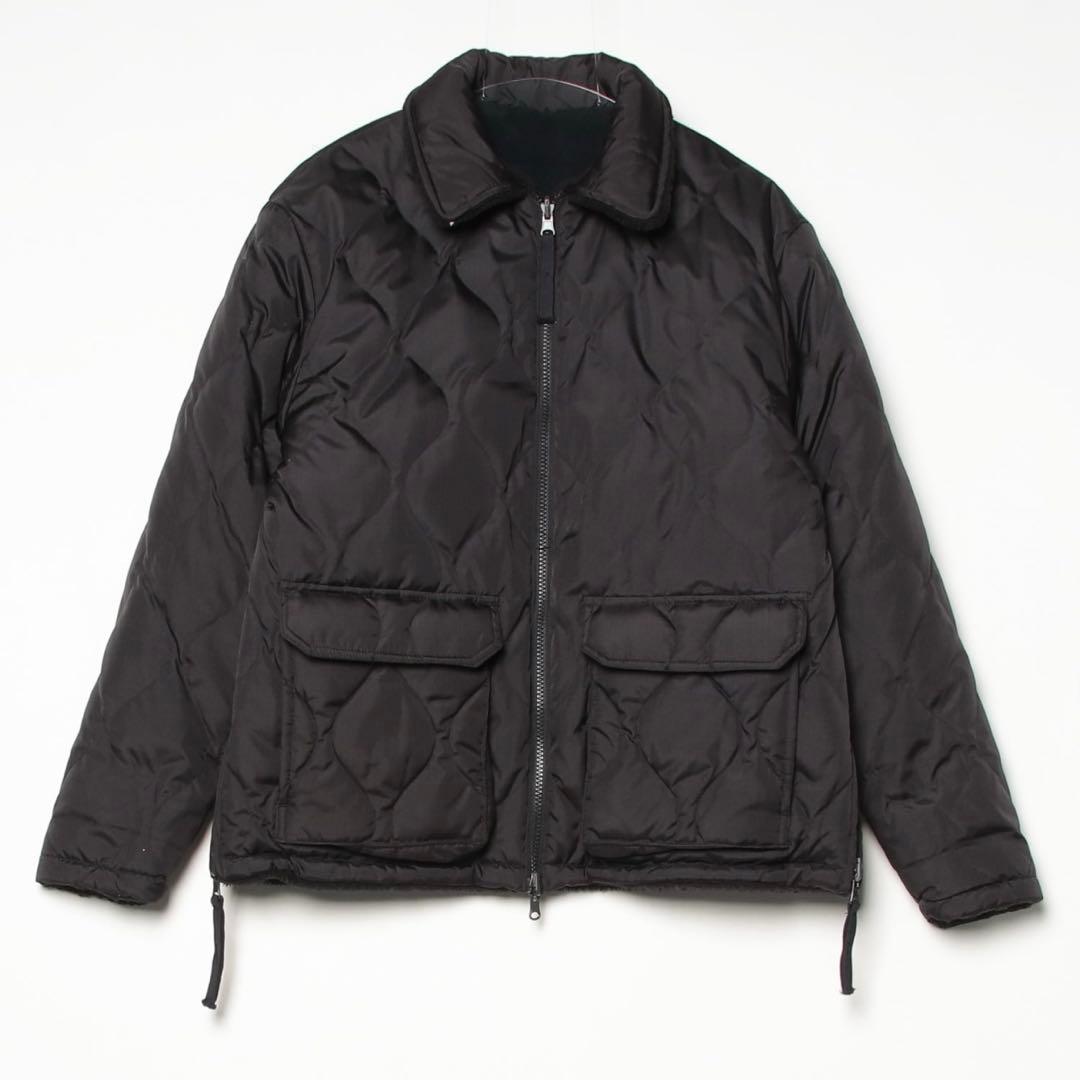 TAION タイオン　ミリタリー　リバーシブル　ダウンジャケット　ボア　ブラック