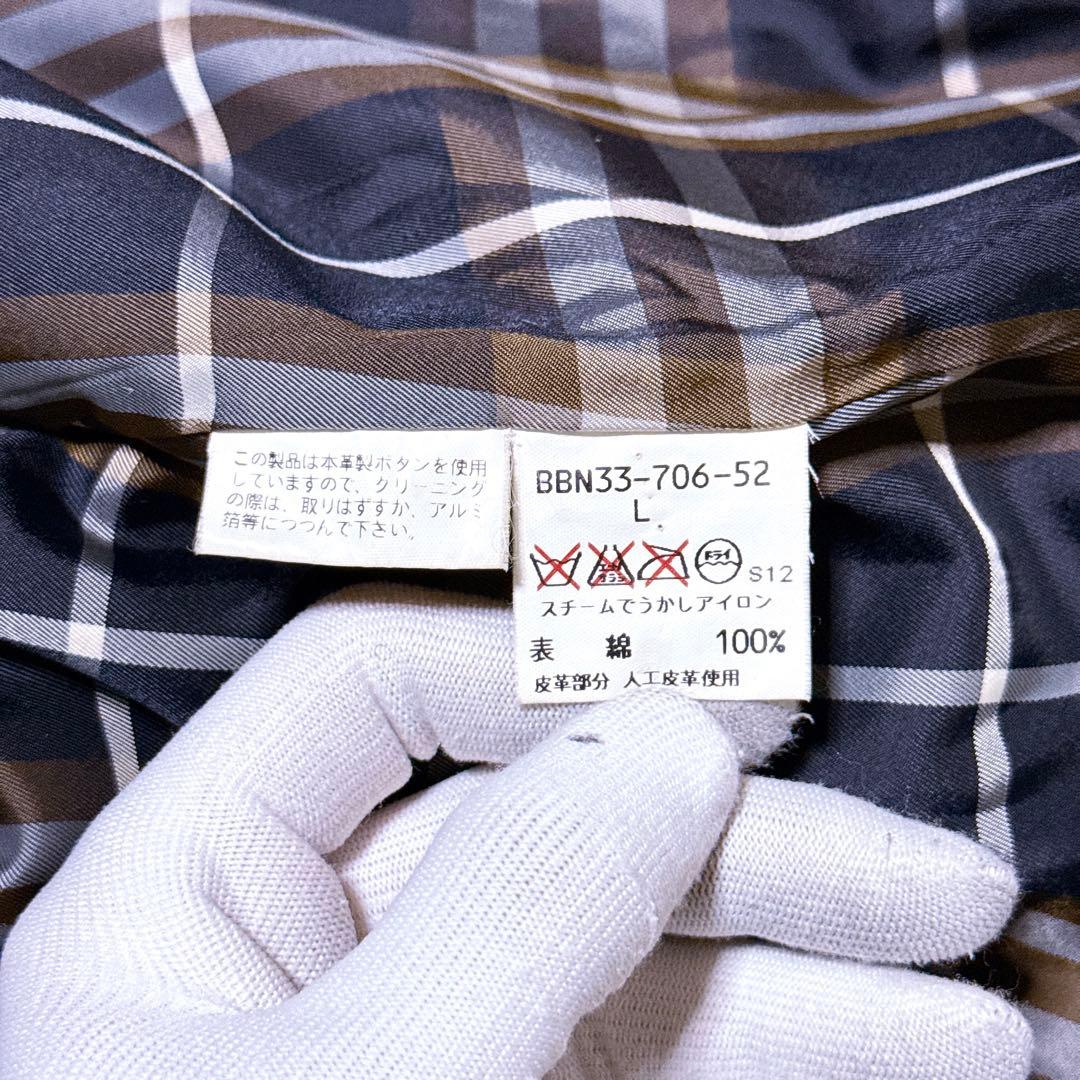 80s【極美品】バーバリーズ コーデュロイジャケット ノバチェック くるみボタン