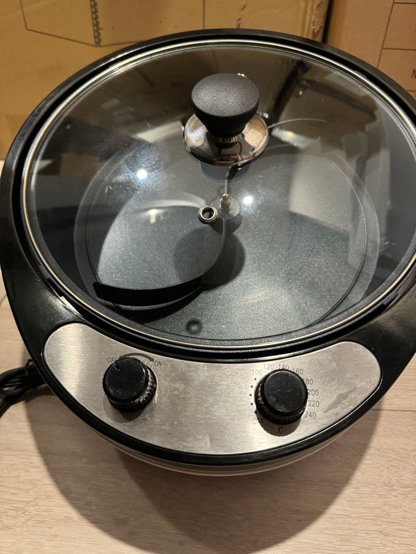 コーヒーロースター 電動 コーヒー焙煎機 自動攪拌 軽量 家庭用 かくはん機