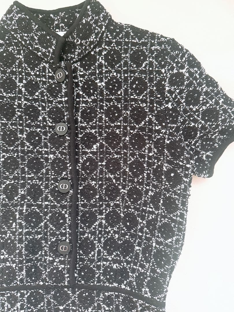 ディオール34ワンピース　マイクロカナージュ