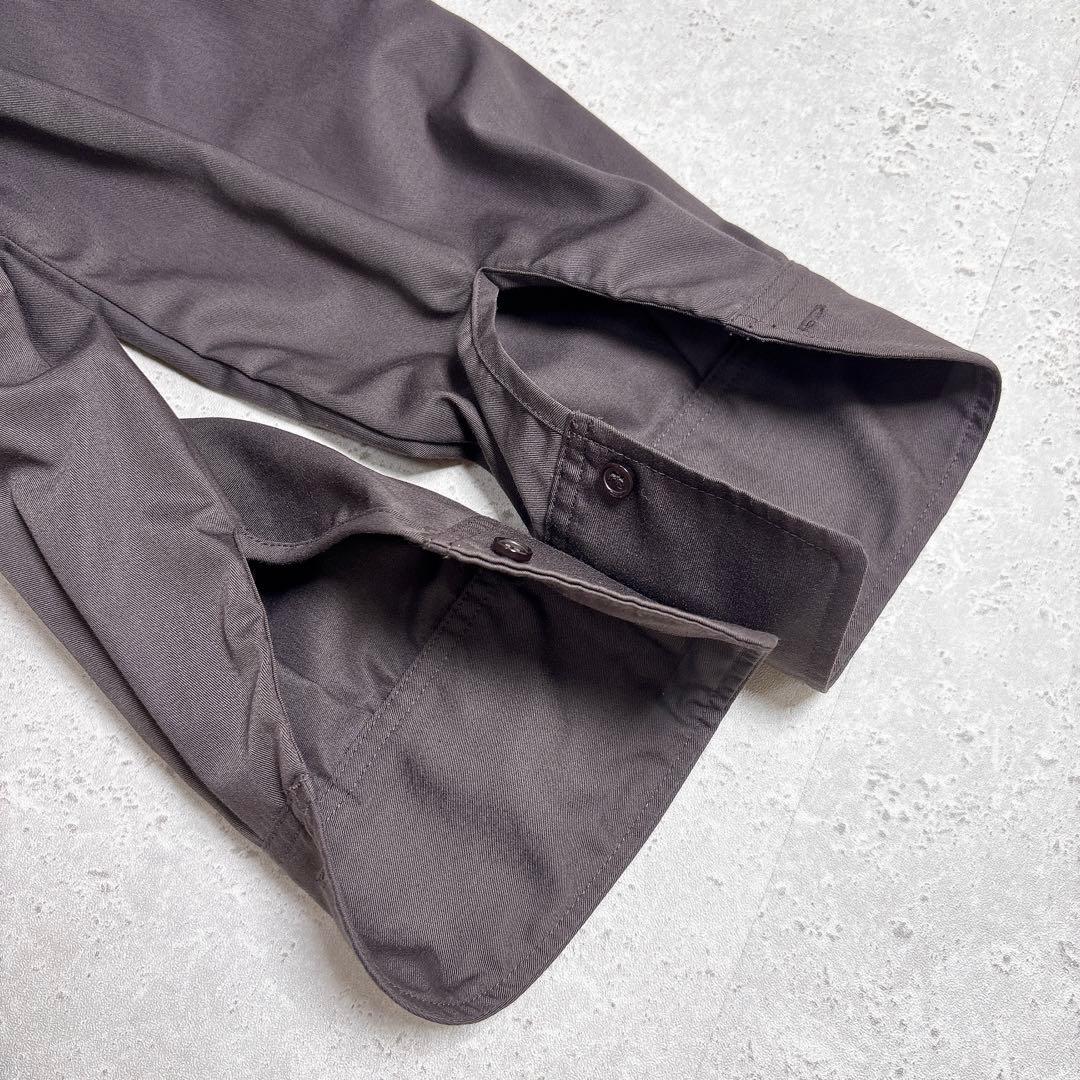 アニュアンス 洗える✨️ラップストレートシャツワンピース ダークブラウン