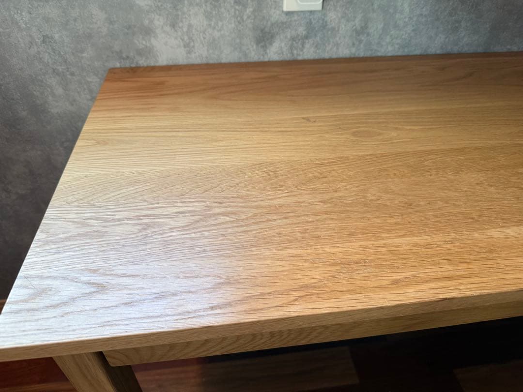 無印良品　オーク材　デスク