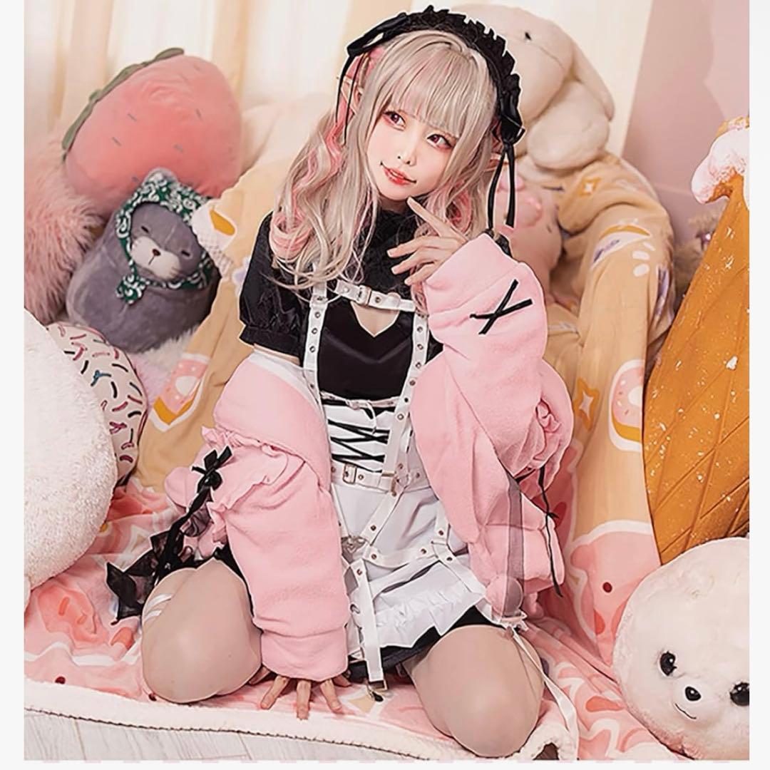 魔界ノりりむ コスプレ衣装　Mサイズ にじさんじ メイド フルセット