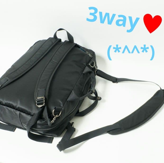 ラシット♥️ビジネスバッグ♥️リュック♥️3way♥️無地♥️ブラック♥️