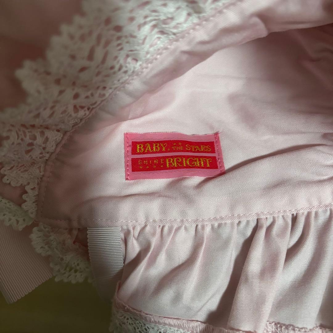 【美品】ベイビーザスターズシャインブライト うさみみボンネット ピンク