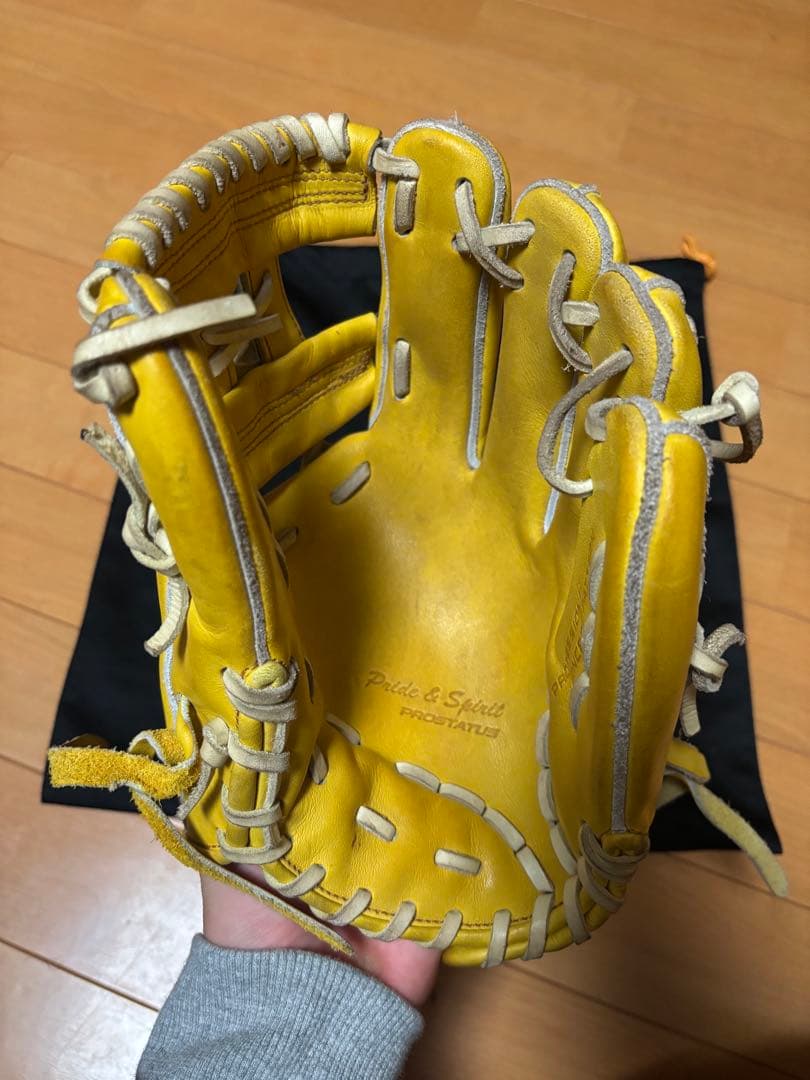 【硬式内野手用】ZETT PROSTATUS 野球 イエローBPROG 364