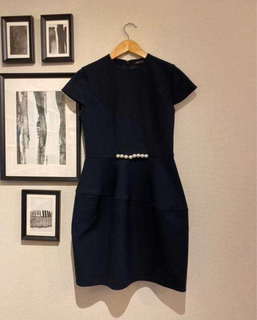 YOKO CHAN ヨーコチャン パール ネイビー 36 結婚式